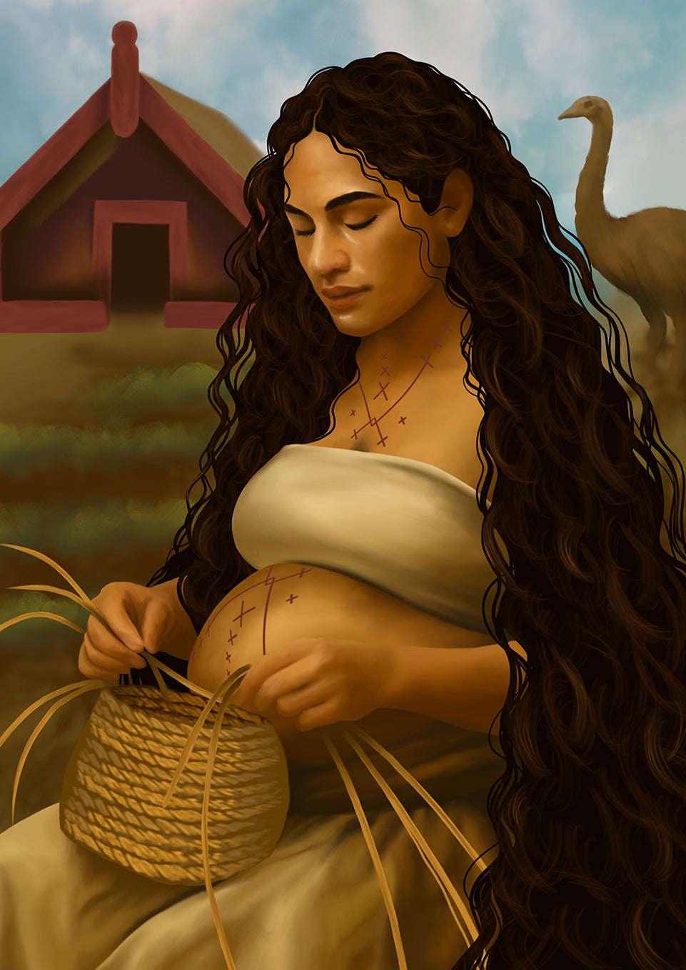 HINETEIWAIWA WEAVING PRINT